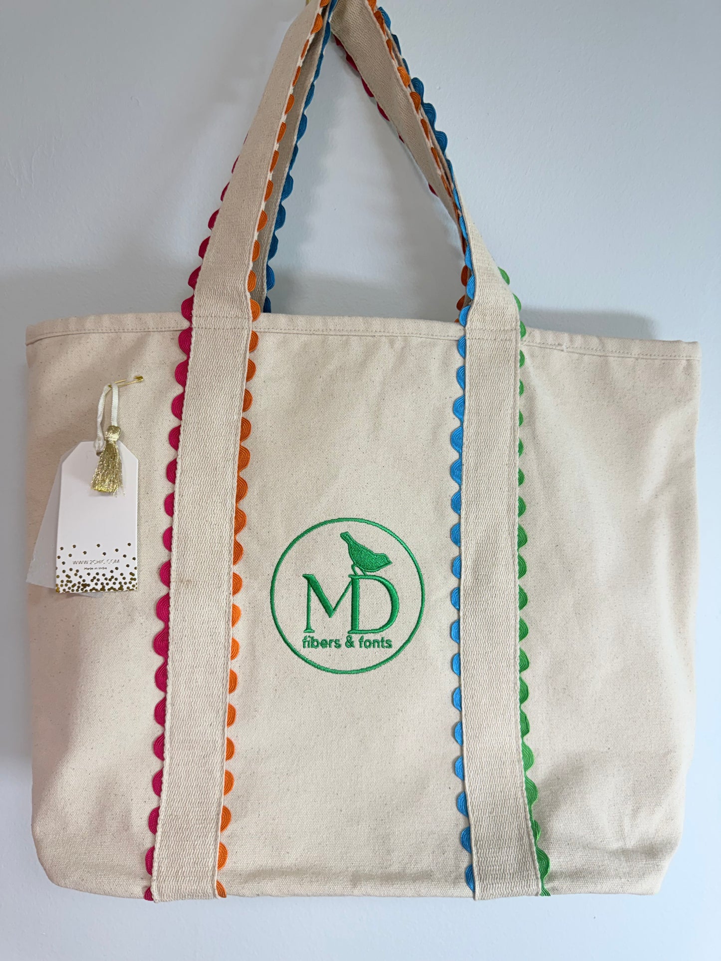 MD's COLORFUL RIC RAC TOTE