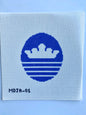 Blue Crown Oval