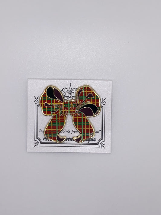 Plaid Bow Needleminder