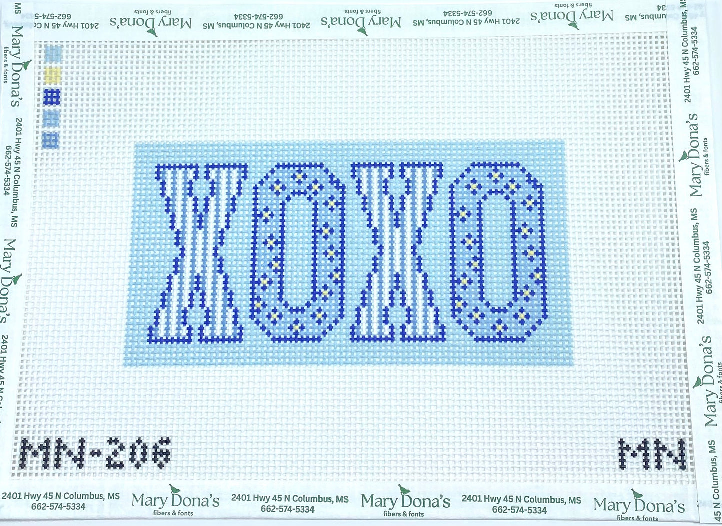 Blue Block Letters Insert