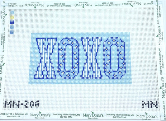 Blue Block Letters Insert