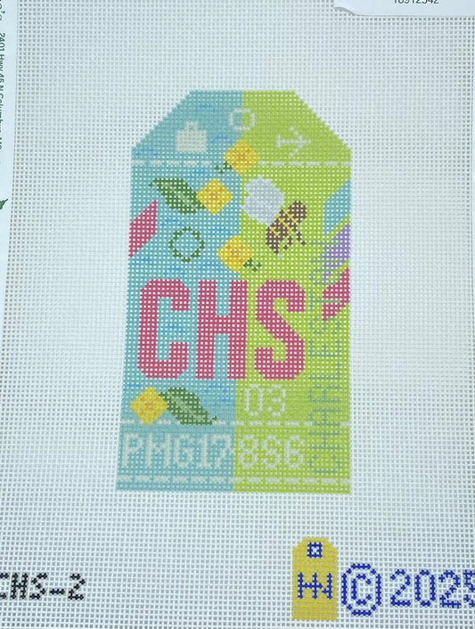 Charleston 2.0 Retro Travel Tag