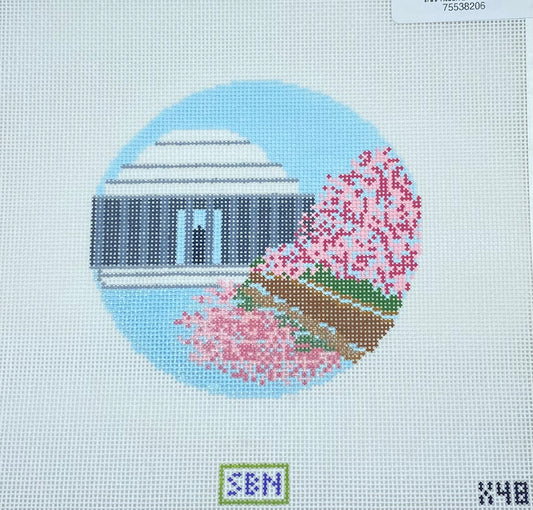 Jefferson Memorial with Cherry Blossoms ornament