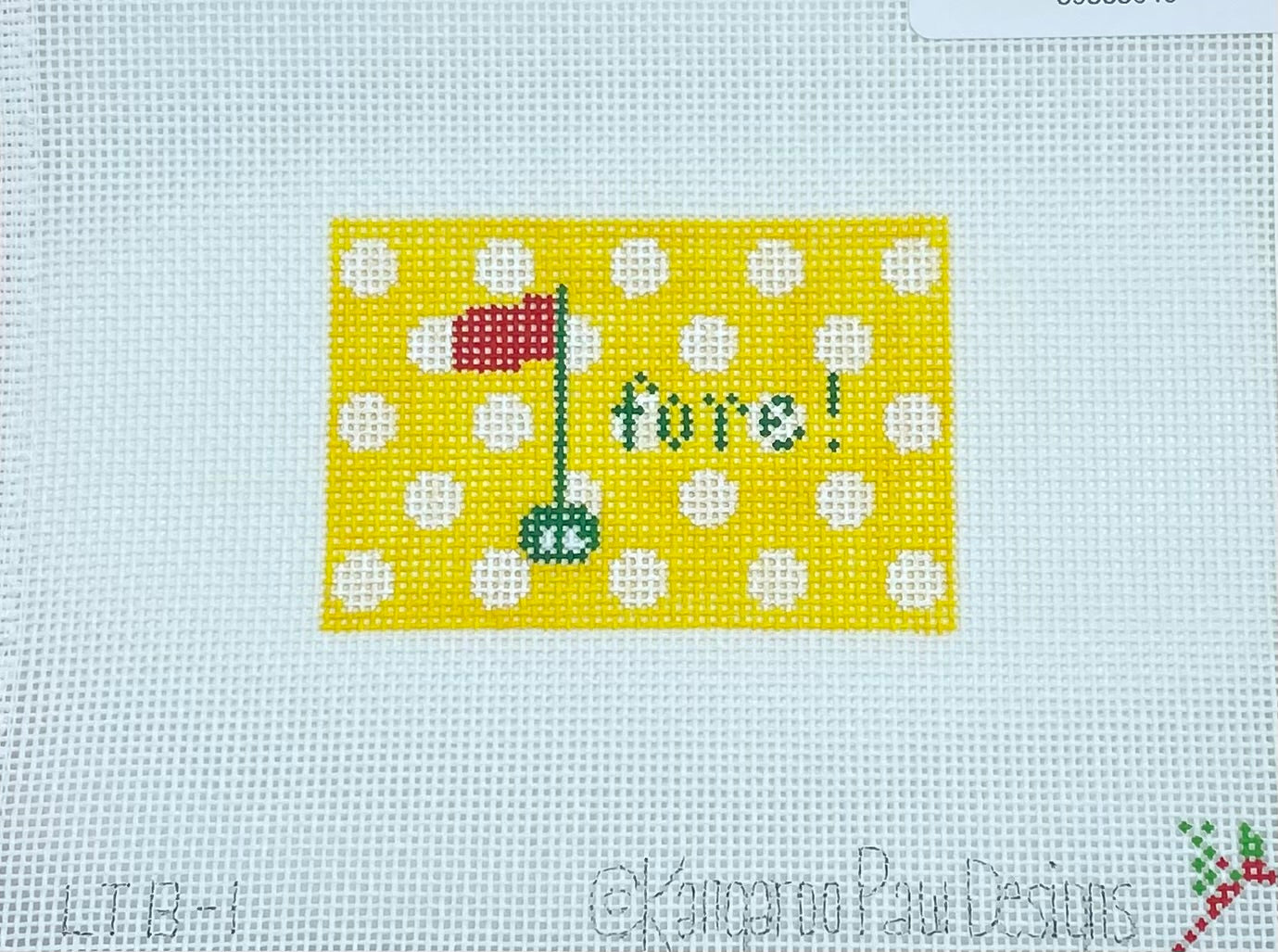 2 x 3 Yellow w/dots-Fore!