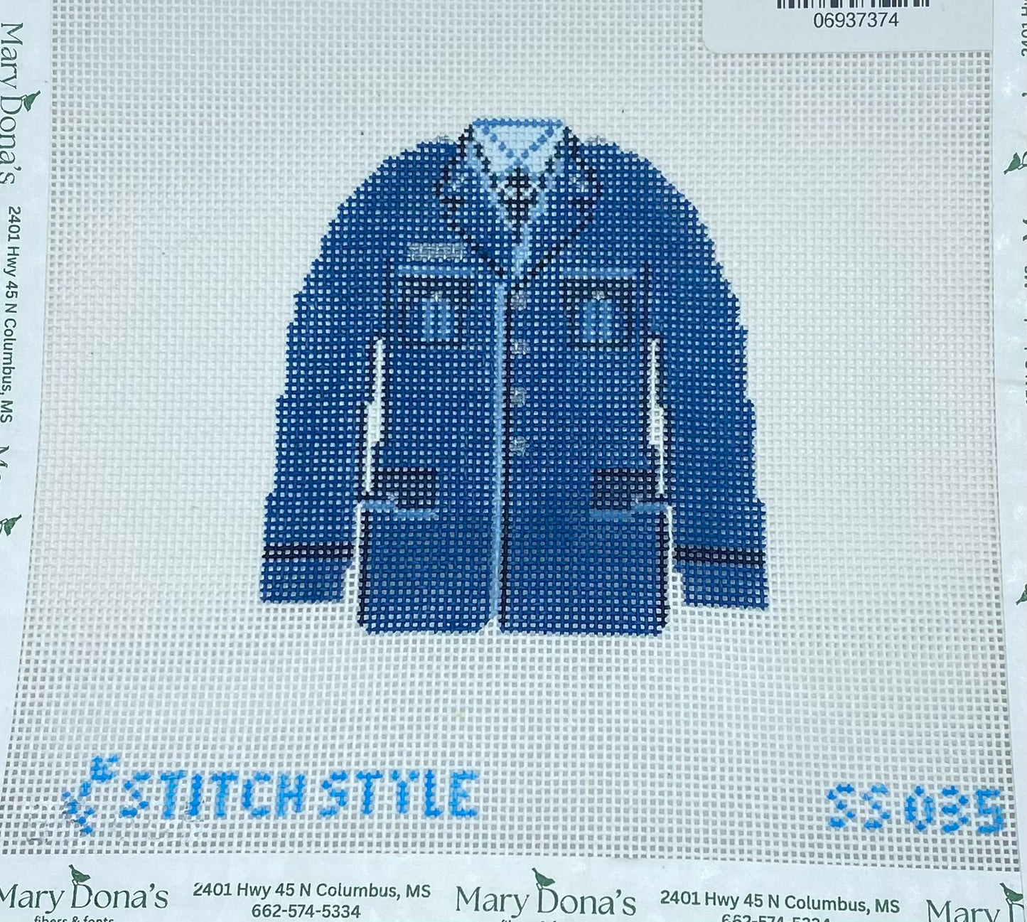 Air Force Dress Uniform Needlepoint Canvas