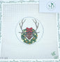 Whitetail Antlers w/ Holly Wreath