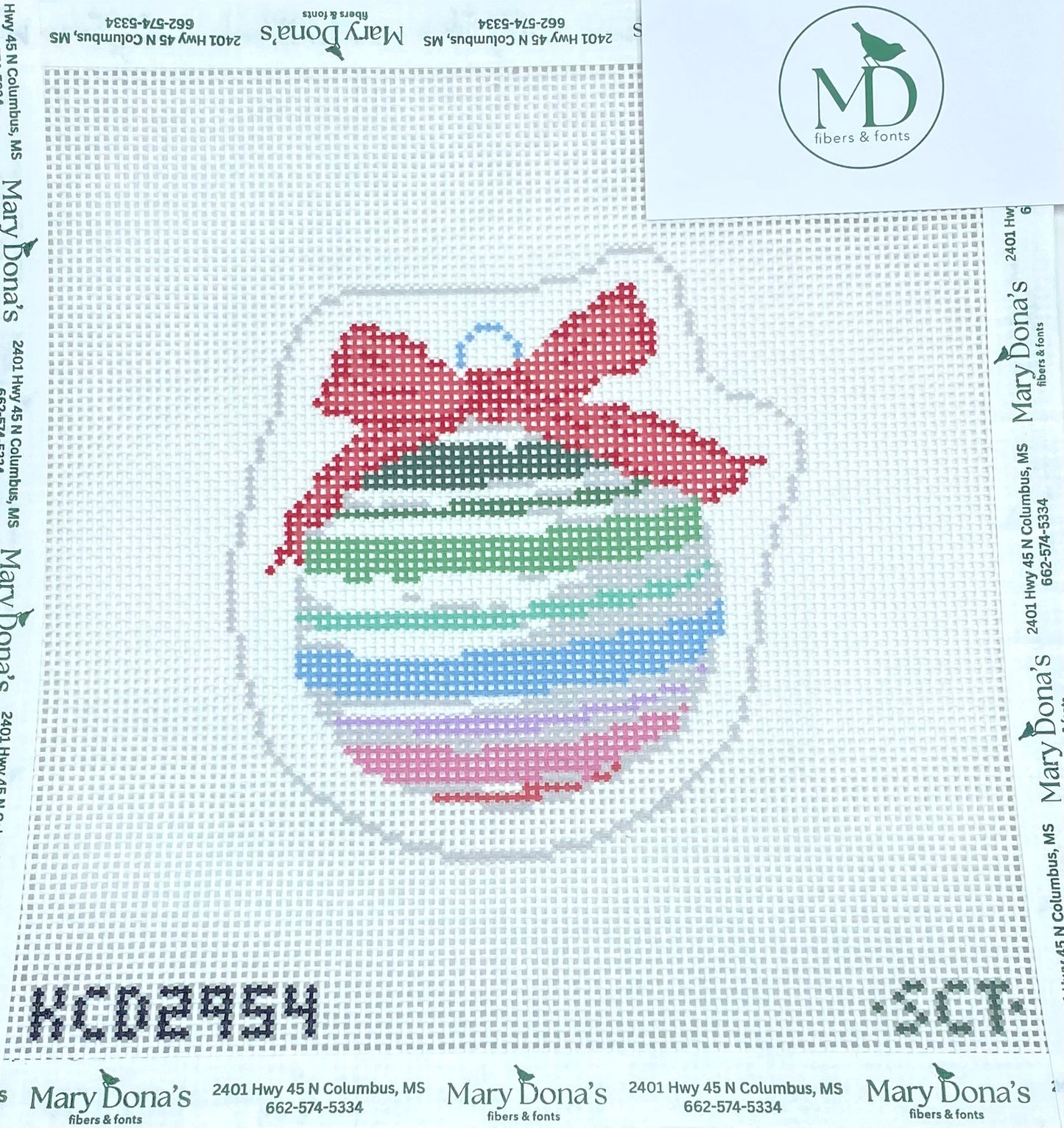 Rainbow Stripe Ornament