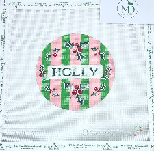 Large Christmas round-Holly