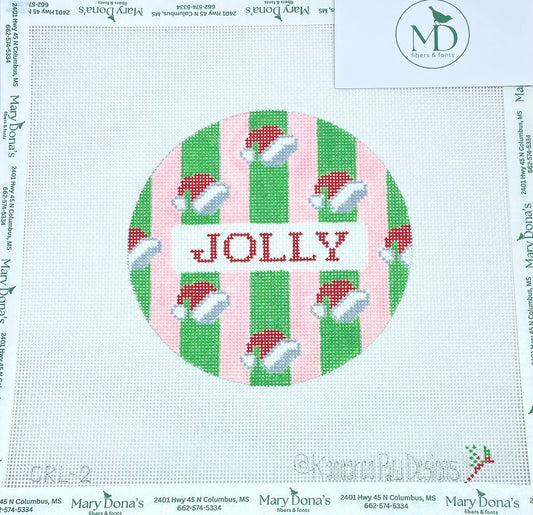Large Christmas round-Jolly