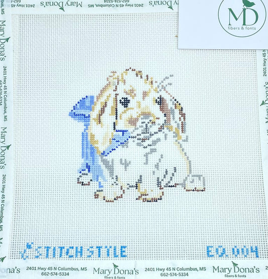 Bunny with Blue Bow