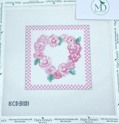 Camelia Heart Love Square
