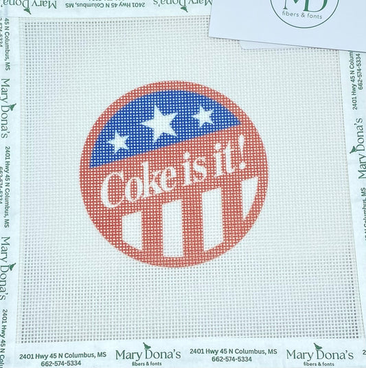 Coke® Is It! Needlepoint Canvas