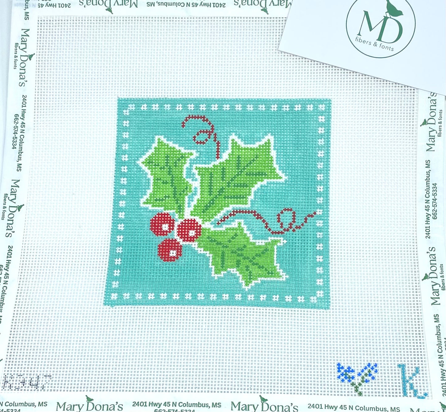 Holly Coaster - Teal