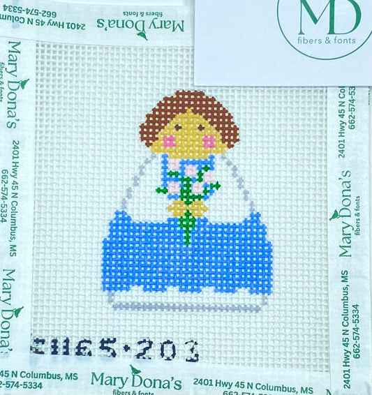 Blue Flower Angel