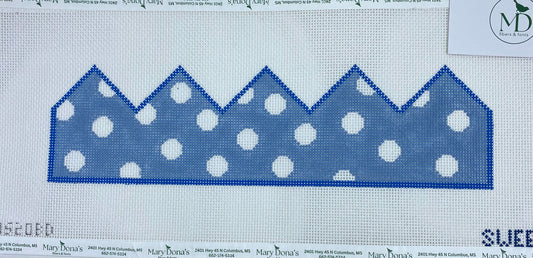 Birthday Crown-Blue Dots