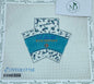 3D Wedge of Blue Cheese Needlepoint Canvas