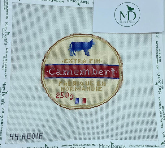 Camembert Cheese Needlepoint Canvas