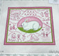 Pink Bunny Toile