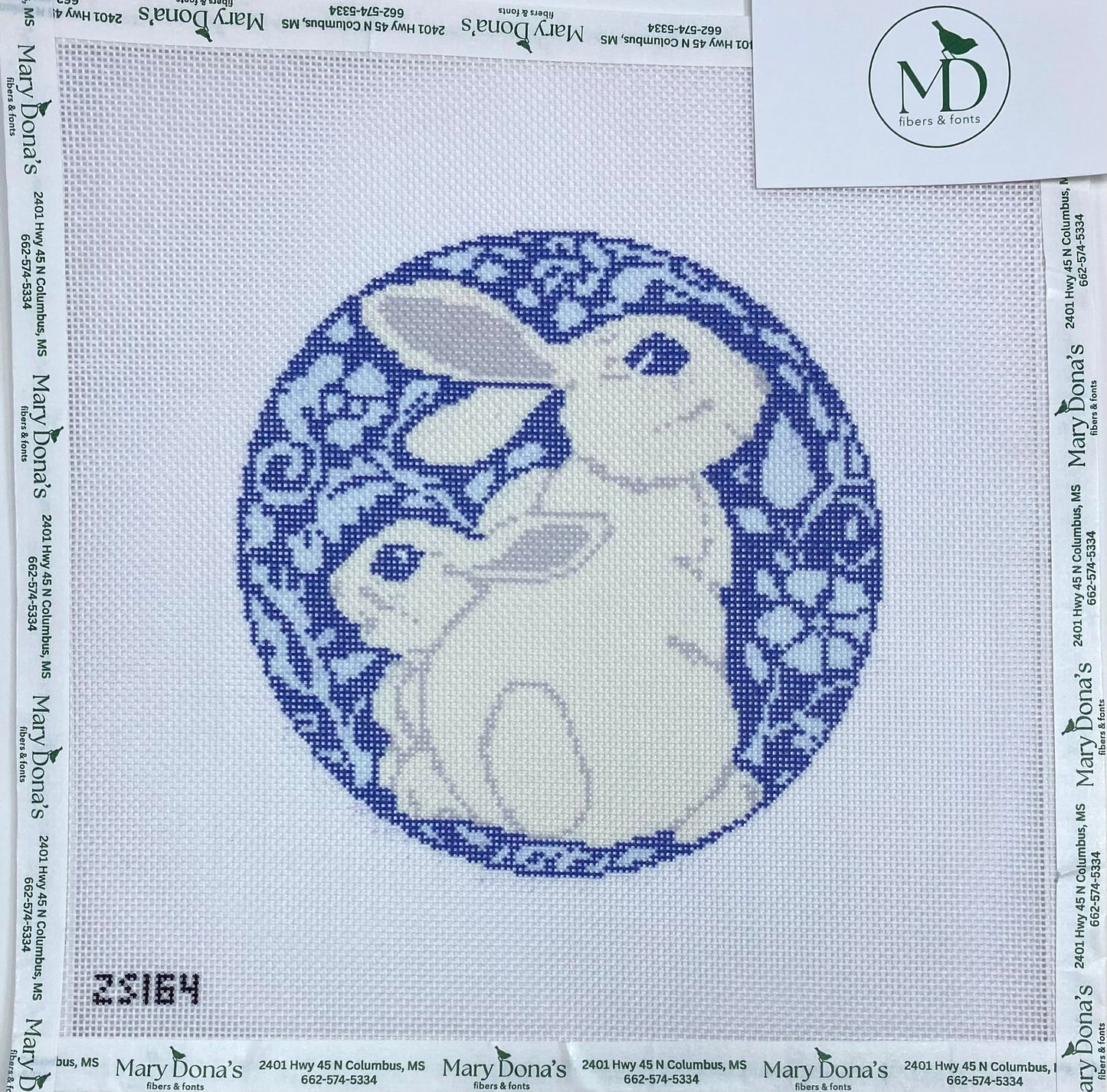 Blue and White Bunnies