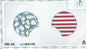 Mouse Ears- Floral American Flag- 13