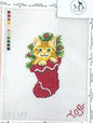 Tabby Kitten in a Stocking
