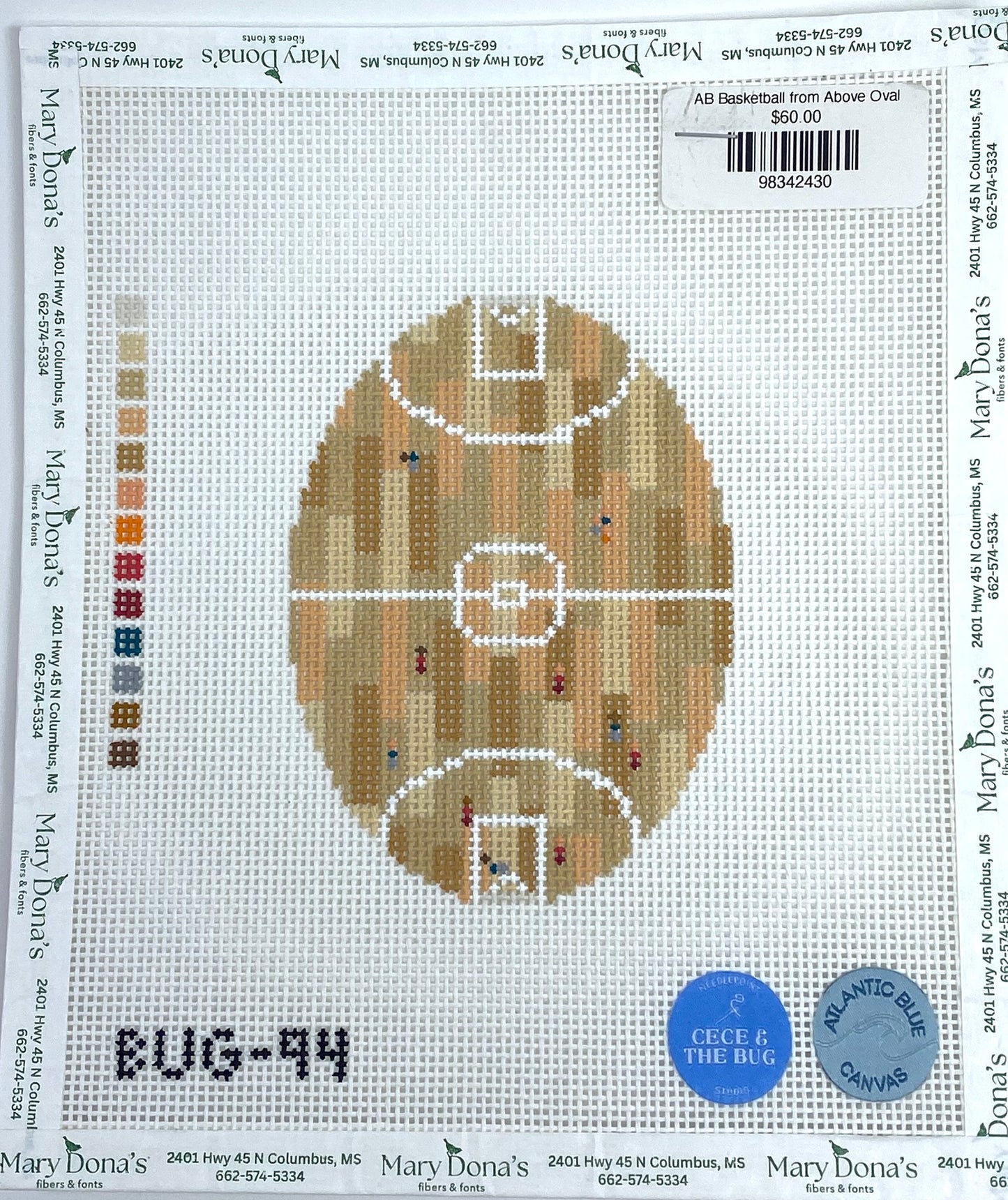 Basketball from Above Oval