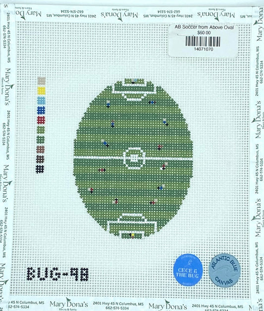 Soccer from Above Oval