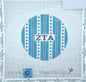 Large Retro Stripe round-Zeta Tau Alpha