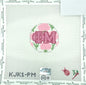 2.75" floral round KJK-Phi Mu