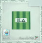 3" rugby stripe square-Kappa Delta