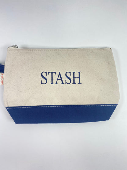 Makeup Bag Navy "Stash"