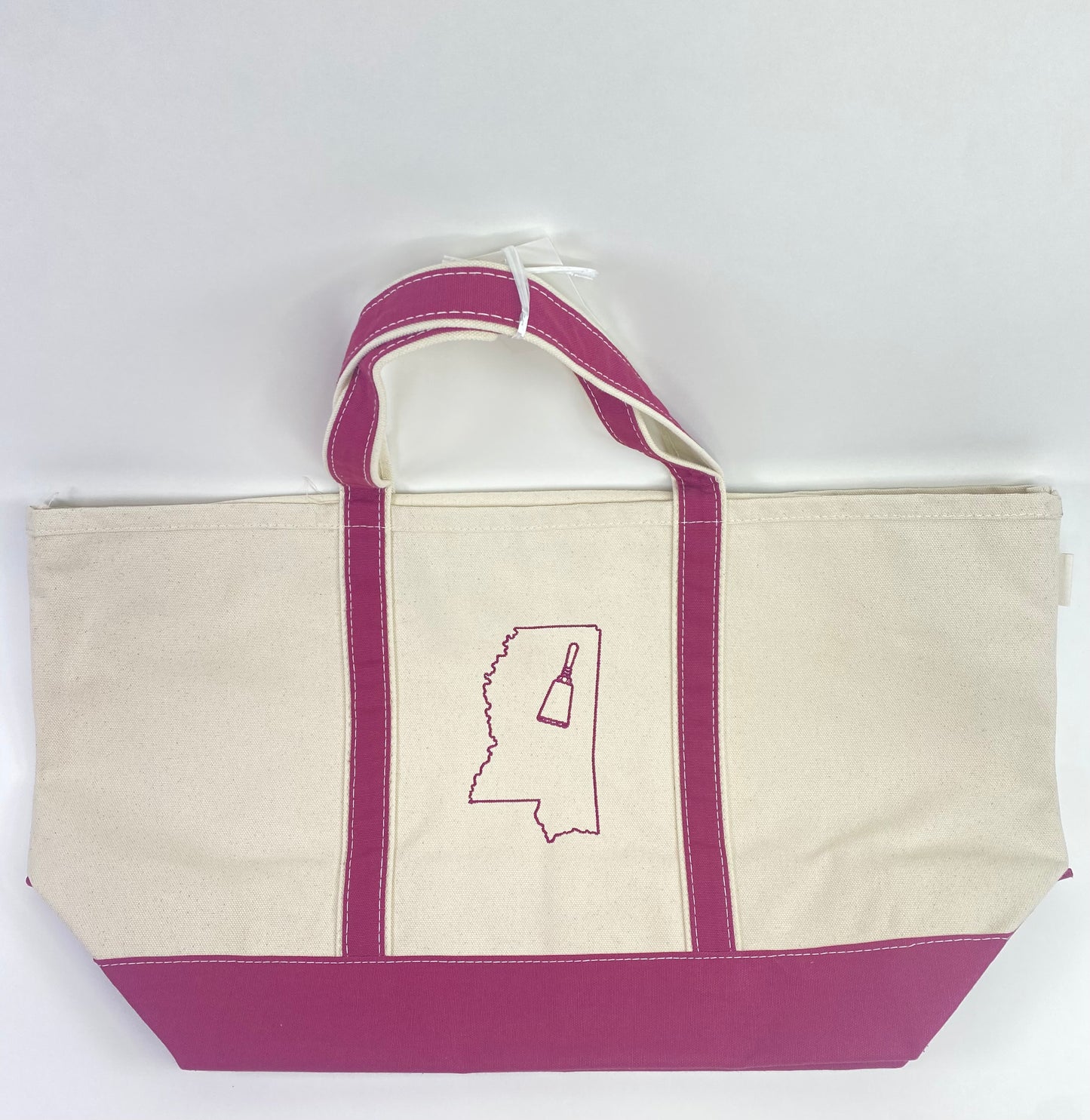 Large Classic Tote Maroon MS Cowbell