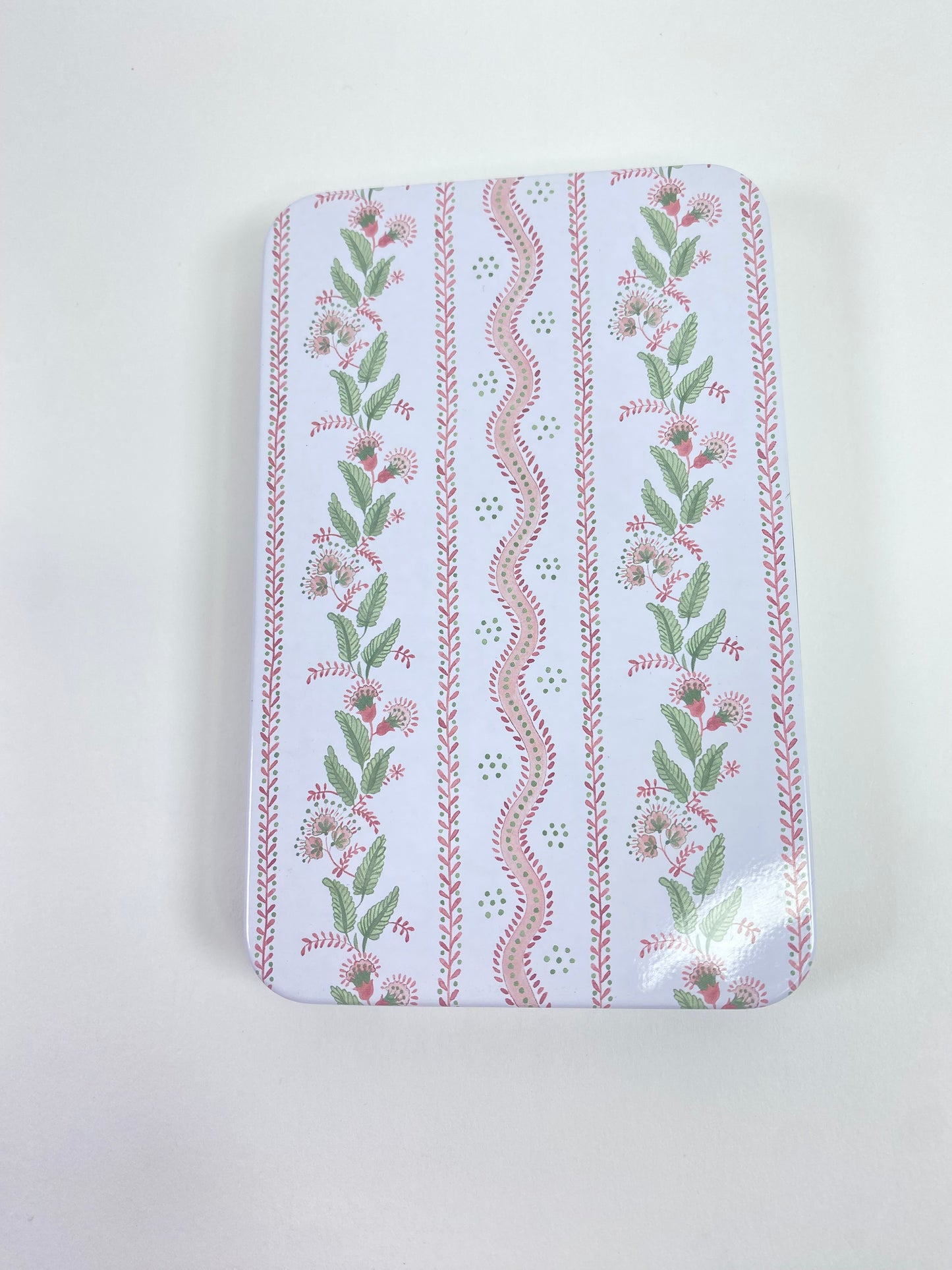 Pink Emma Stripe Paisley Tin