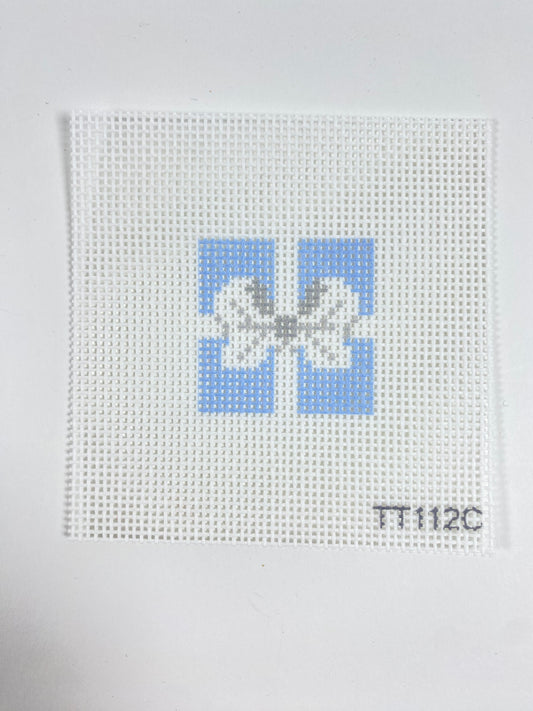 Blue and White Bow Box