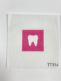 Tooth with Pink Background