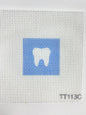 Tooth with Lt. Blue Background