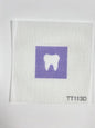 Tooth with Purple Background