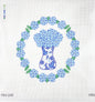 Porcelain Blooms Hydrangea Wreath