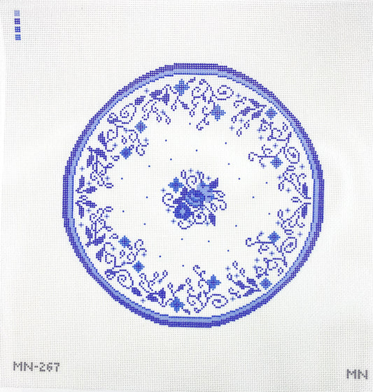 Blue China Plate