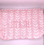 Block Print Clutch Powder Pink "stash"