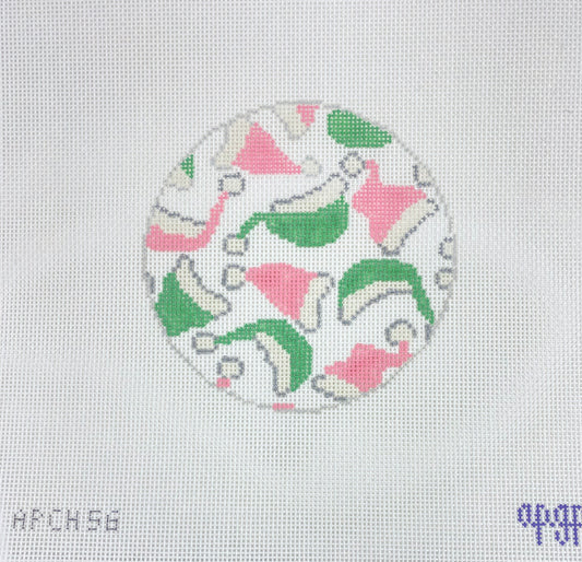 Santa Hats Pink/Green