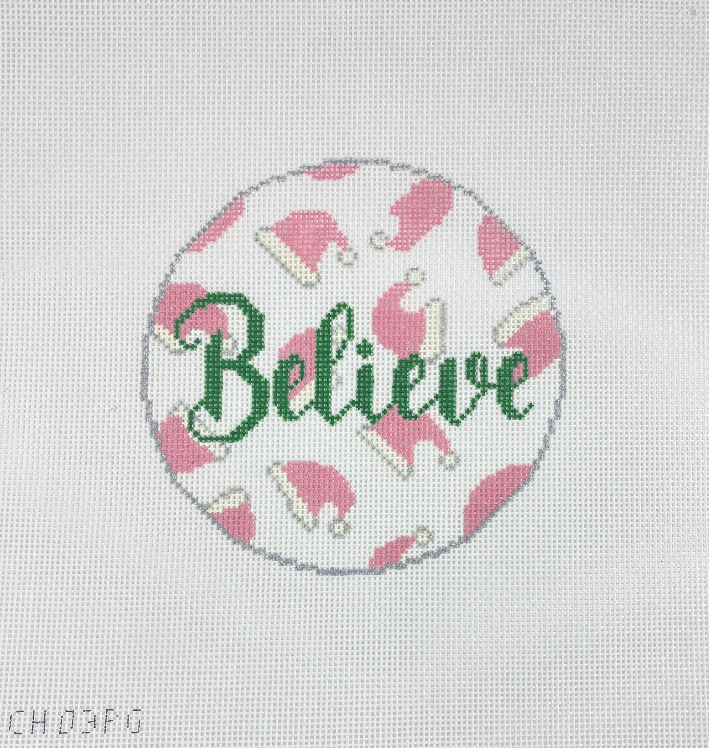 "Believe" Santa Hats Pink