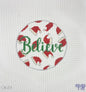 "Believe" Santa Hats Red & Green