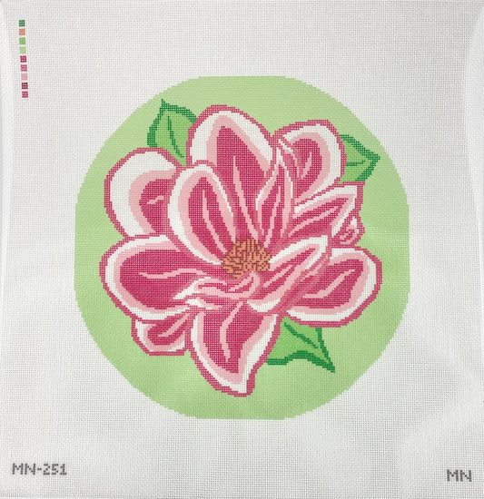 Spring Magnolia Pillow Round