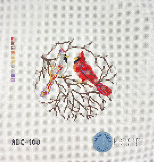 Snowy Cardinals