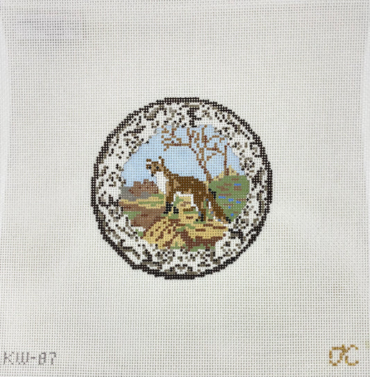 Transferware Fox Plate