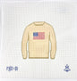 American Flag Sweater (Cream)
