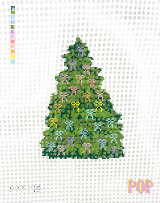 Rainbow Bow Christmas Tree
