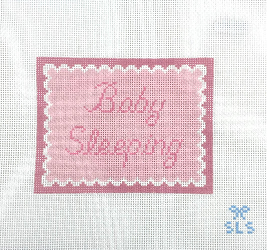Baby Sleeping Pink Scallops