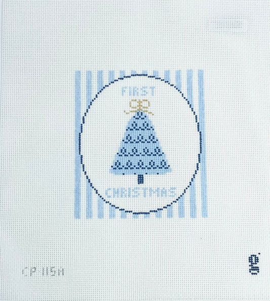 First Christmas Canvas - Blue